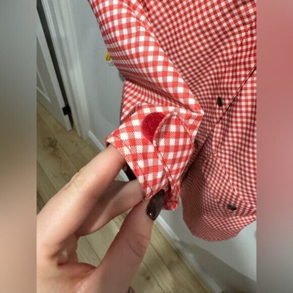 Like new- HALLY HANSEN GINGHAM PRINT - RAIN COAT- Large - Picture 12 of 12